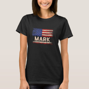 Marcar nombre marca camiseta nombre bandera estado
