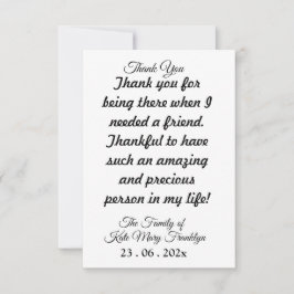 Marcas de esquí | Tarjeta de script de agradecimie