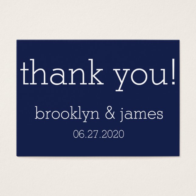 Marcas de la Marina Azul Moderno Marcas Favor Etiq (Frente)