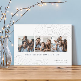 Marcas estelares | 3 Tarjeta Hanukkah de Collage d