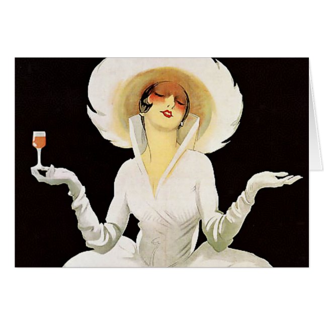 Marcello Dudovich Art Deco Ad "Vermouth" (Anverso (Horizontal))