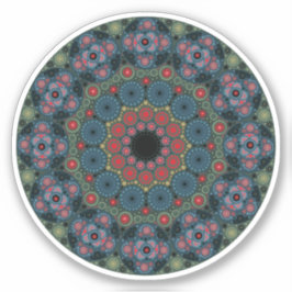 March Birthstone Bloodstone Mandala Pegatina