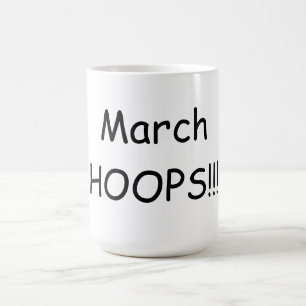 March HOOPS Basketball Fun 15 oz. Jarra