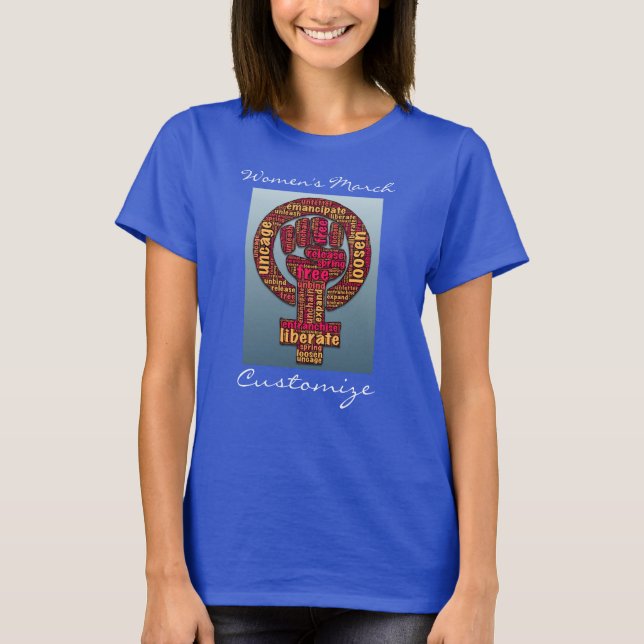 marcha de mujeres 2017 camiseta LGBTQIA (Anverso)