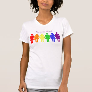 Marcha femenina 2017 Camiseta LGBTQIA