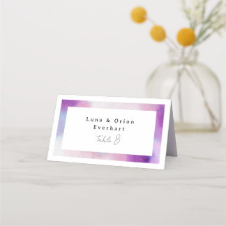 Marco acuático - Invitación de lavanda