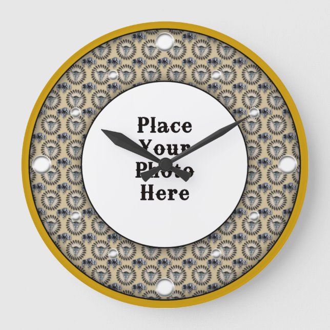 Marco americano nativo para el reloj de pared foto (Anverso)