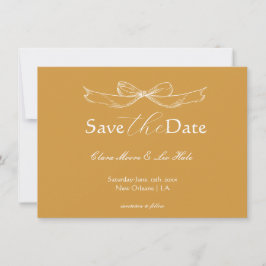 Marco Antiguo Amarillo Mostaza Save The Date