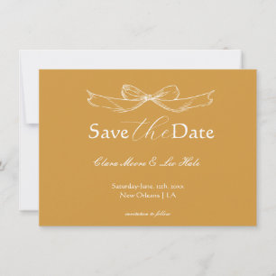 Marco Antiguo Amarillo Mostaza Save The Date