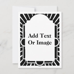 Marco Art Deco, Marqués, añadir texto