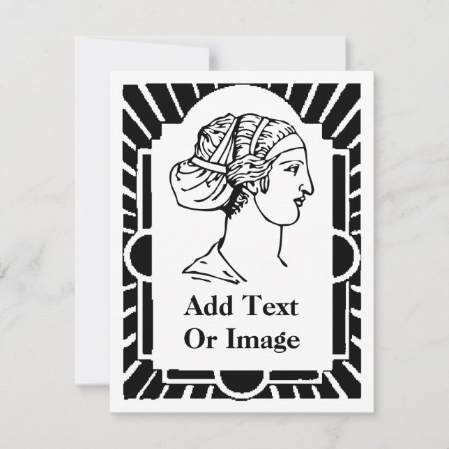 Marco Art Deco, Marqués, añadir texto (Anverso)