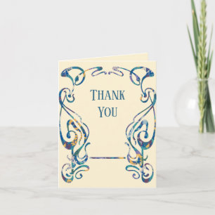 Marco art nouveau floral Gracias