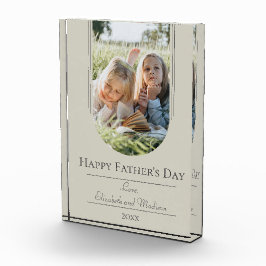 Marco artístico moderno foto Día del Padre | Beige