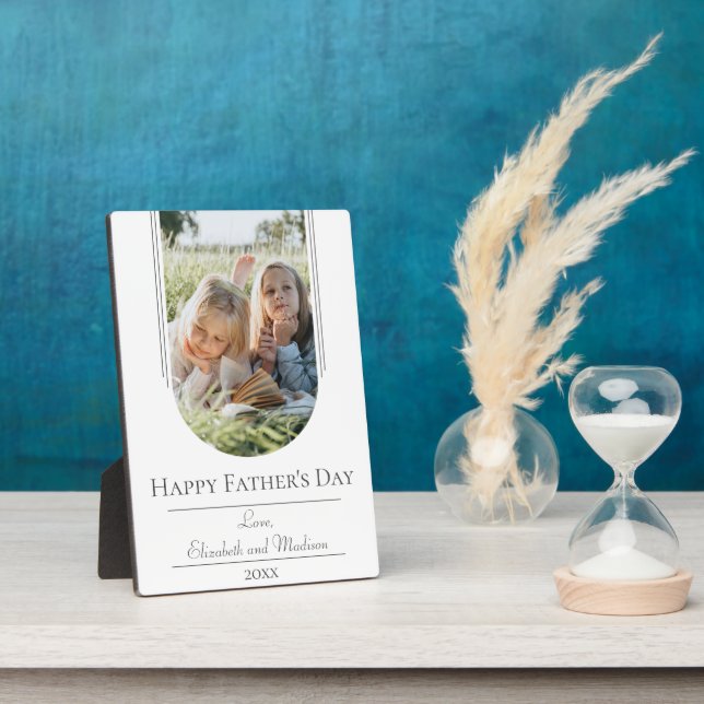 Marco artístico moderno foto Día del Padre | Blanc (Lado)