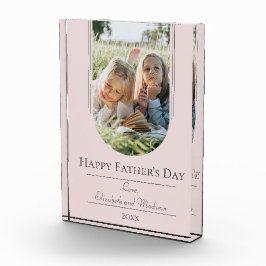 Marco artístico moderno foto Día del Padre | Rosa