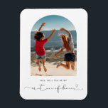Marco de arca serás mi matrona del imán de honor<br><div class="desc">Minimalista y moderna serás mi matrona de imán de proposiciones de honor. Para una personalización más avanzada de este diseño,  por ejemplo,  cambiar el diseño,  el tamaño de letra o el tamaño del texto,  haga clic en el botón "PERSONALIZAR" de arriba. Por favor,  contáctame para cualquier pregunta.</div>