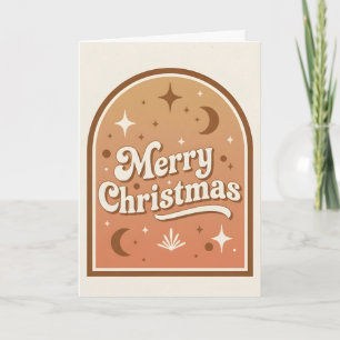 Marco de Arco Boho Retro Feliz Navidad
