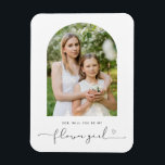 Marco de arco serás mi imán chica de flores<br><div class="desc">Minimalista y moderno serás mi imán de propuesta de chica de flores. Para una personalización más avanzada de este diseño,  por ejemplo,  cambiar el diseño,  el tamaño de letra o el tamaño del texto,  haga clic en el botón "PERSONALIZAR" de arriba. Por favor,  contáctame para cualquier pregunta.</div>