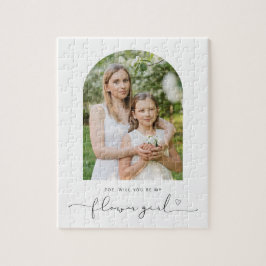 Marco de arco serás mi rompecabezas de chica de fl