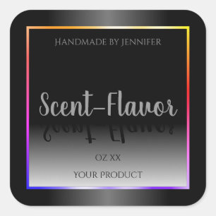 Marco de arcoiris colorido de las etiquetas de los