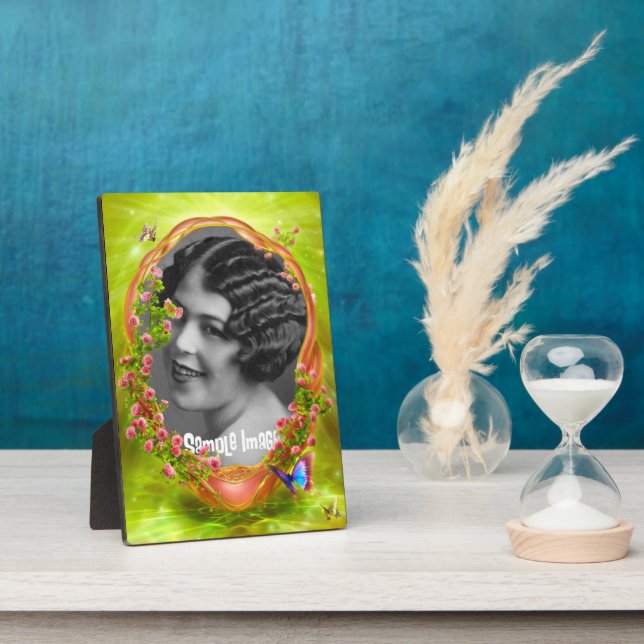 Marco de arte de mariposa de jardín (Lado)