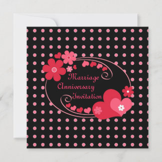 Marco de corazones - Invitación