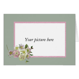 Marco de encargo con el manojo de flores del