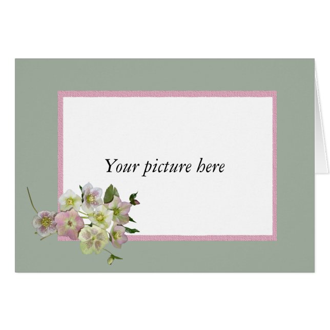 Marco de encargo con el manojo de flores del (Anverso (Horizontal))