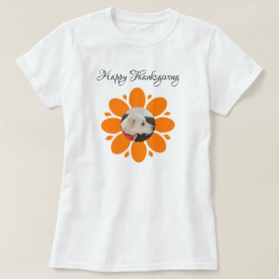 Marco de flor Naranja para camiseta de foto Mascot