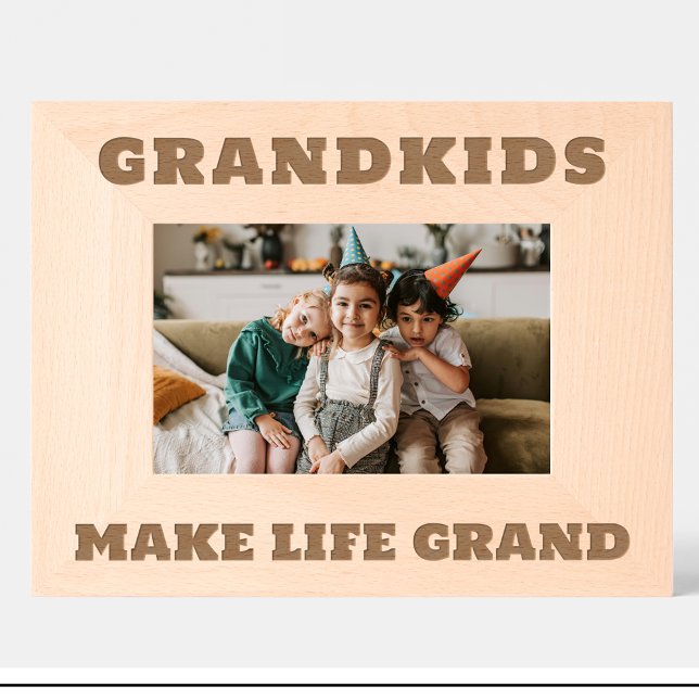 Marco de foto de madera personalizado para abuelos (Subido por el creador)