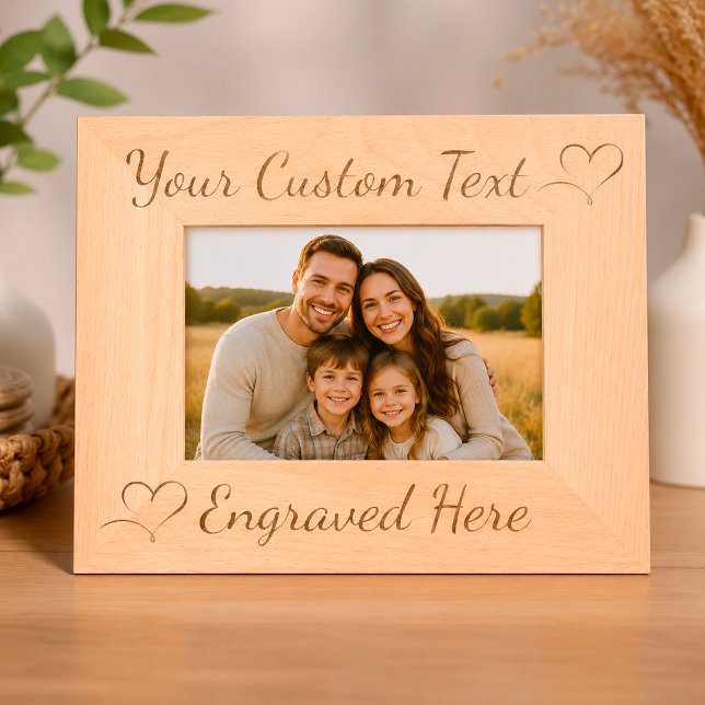 Marco de foto de madera personalizado, regalo de i (Subido por el creador)