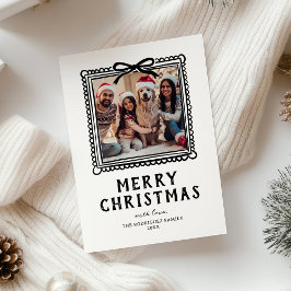 Marco de foto de Navidad Doodle