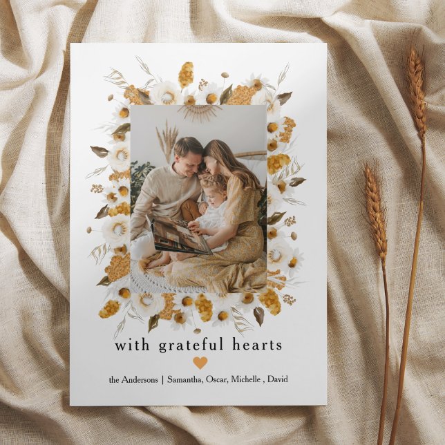 Marco de foto floral de otoño | Acción de Gracias (Subido por el creador)