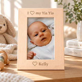 Marco de foto personalizado de Yia Yia