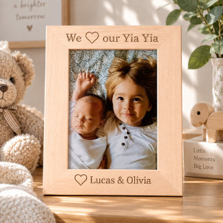 Marco de foto personalizado de Yia Yia