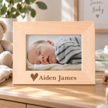 Marco de foto personalizado para bebé