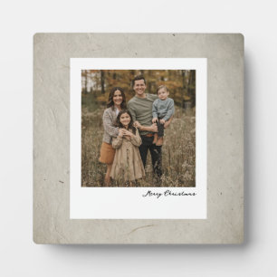 Marco de foto Polaroid familiar vintage con texto
