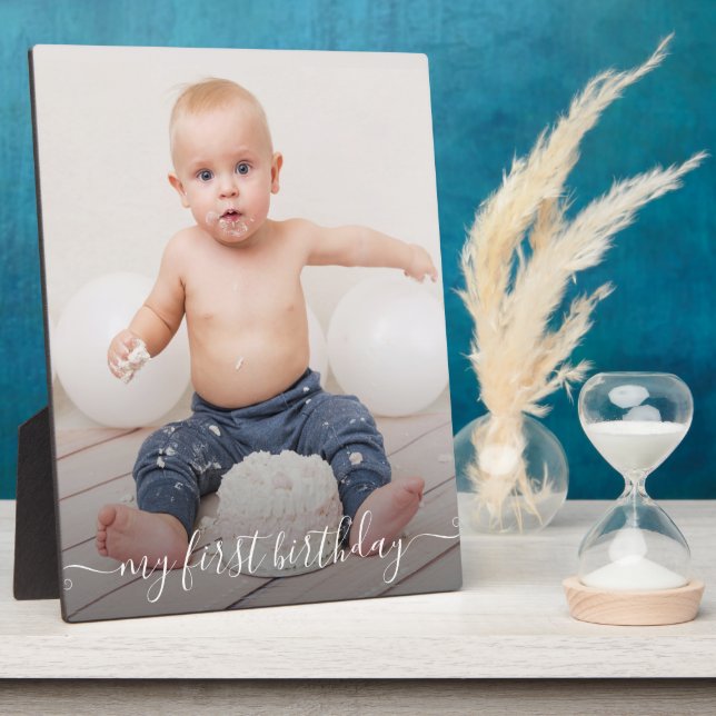 Marco de imagen de cumpleaños Easel Back Frameless (Lado)