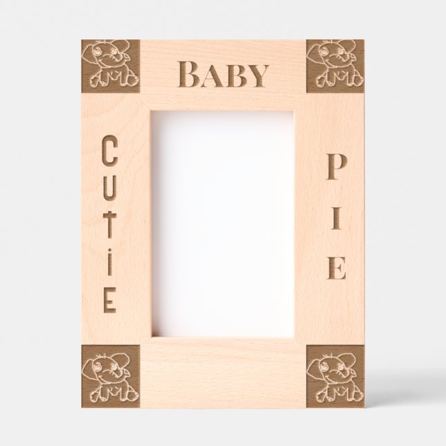 Marco de imagen de láser para bebé (Anverso)