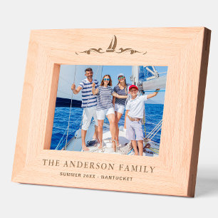 Marco de imagen de madera nautical personalizada