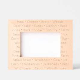 Marco de imagen de palabras de Wisconsin