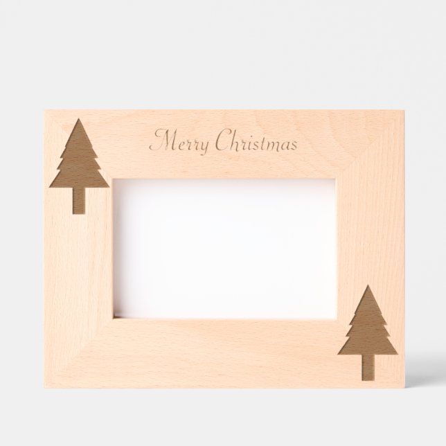 Marco de imagen grabado por láser para navidades (Anverso)