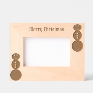 Marco de imagen grabado por láser para navidades
