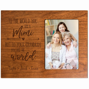 Marco de imagen Mimi to the World 8"x10" en madera