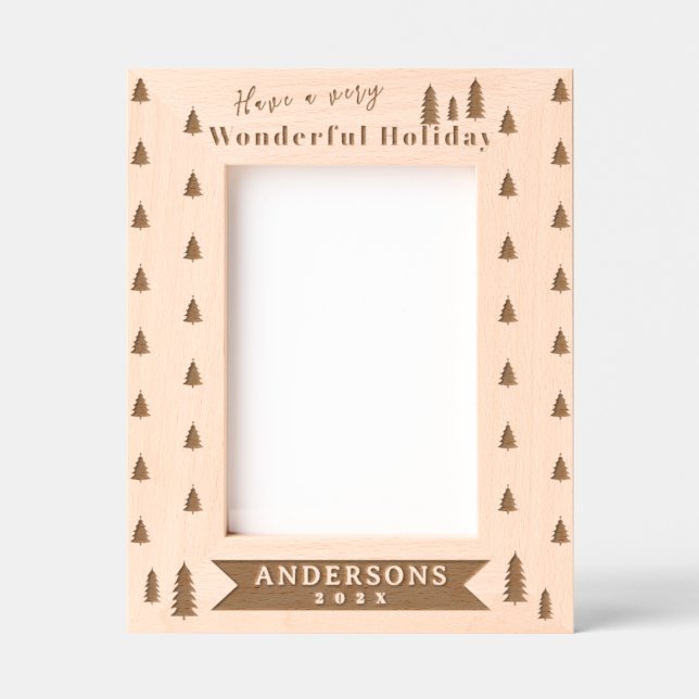 Marco de imagen sintético láser de árbol de Navida (Anverso)