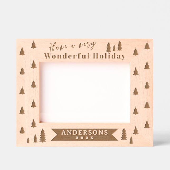 Marco de imagen sintético láser de árbol de Navida (Anverso)