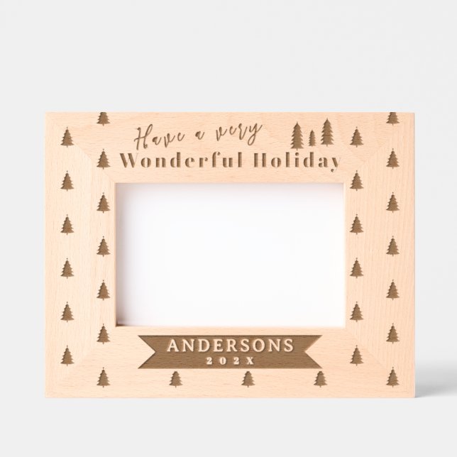 Marco de imagen sintético láser de árbol de Navida (Anverso)