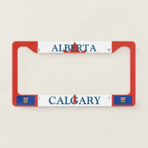 Marco de la placa de licencia de Calgary Alberta