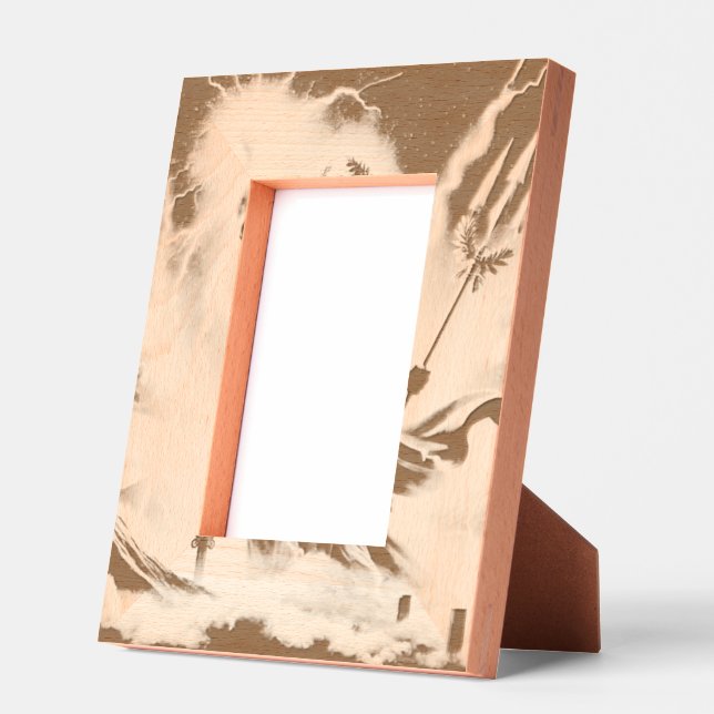 Marco de madera grabada 4x6 - Foto personalizada d (Izquierda)