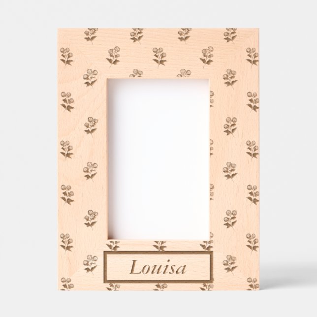 Marco de madera personalizado para ella (Anverso)